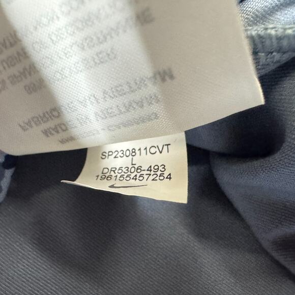 Nike Golf Tour Polo Shirt Mens L Top Micro Camo Blue Dri Fit DR5306-493 - Picture 7 of 7